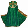 Solemn High Mass Set in Dark Green Liturgical Fabric